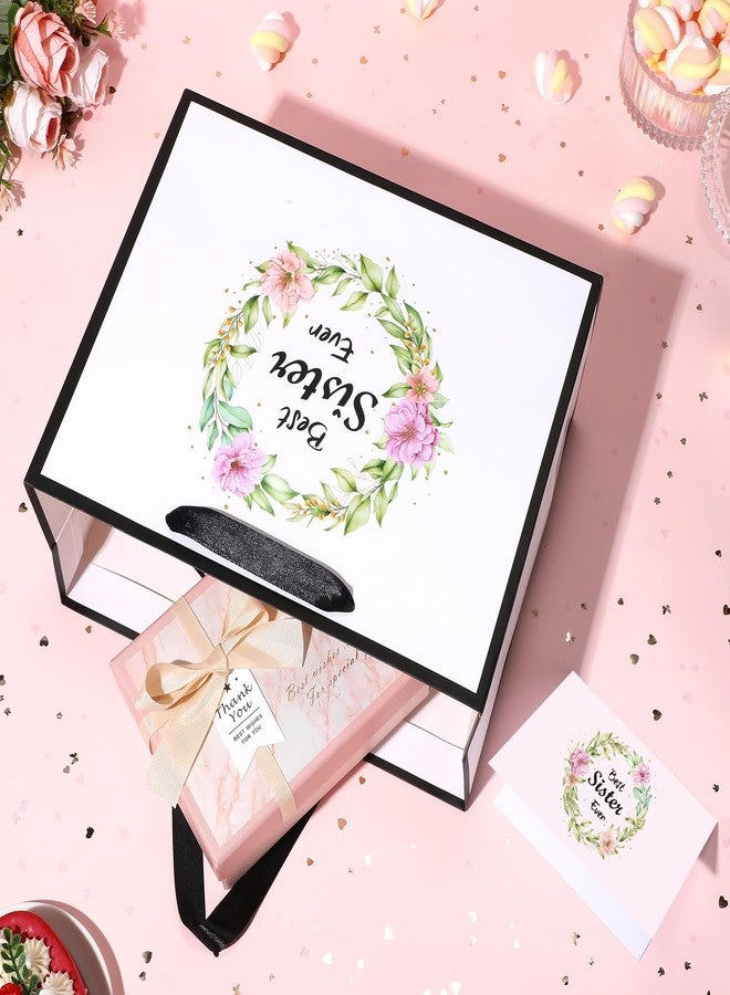 Woosytoo Bestie Birthday Gift Bags for Girls - Sister Party Decoration with Greeting Card & Tissue Paper - Image 4